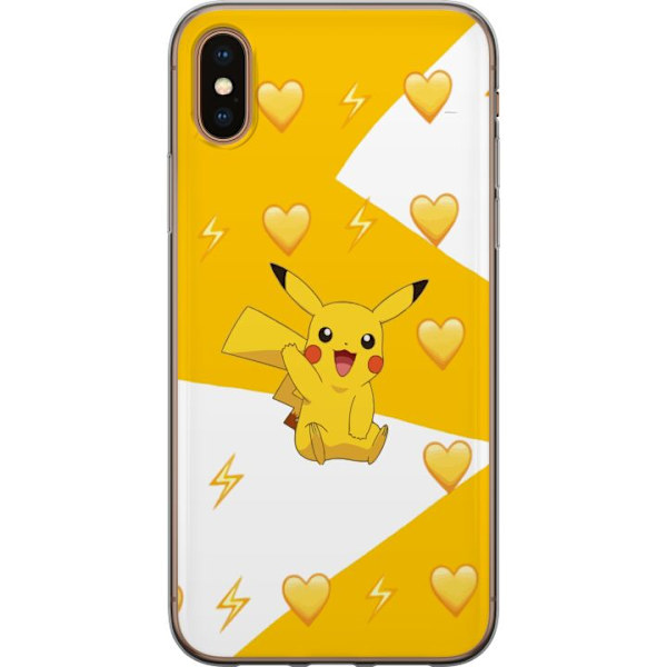 Apple iPhone XS Max Läpinäkyvä kuori Pikachu Pokémon Pelihahmo Peliaihe Suosittu Ikoni Sarjakuvasarja Pokémon GO Lasten Klassikko