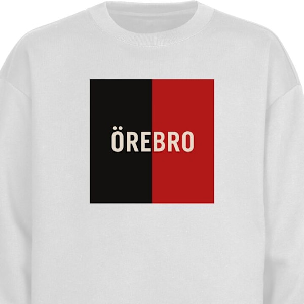 Sweatshirt til Voksne | Klassisk Collegebluse Örebro - Ishock hvid S