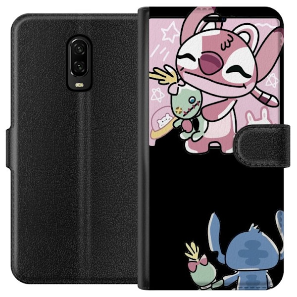 OnePlus 6T Lompakkokotelo Stitch ystävät