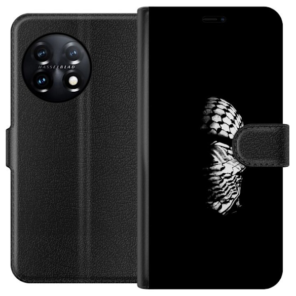 OnePlus 11R Lompakkokotelo Keffiyeh-kuviointi - klassinen pale