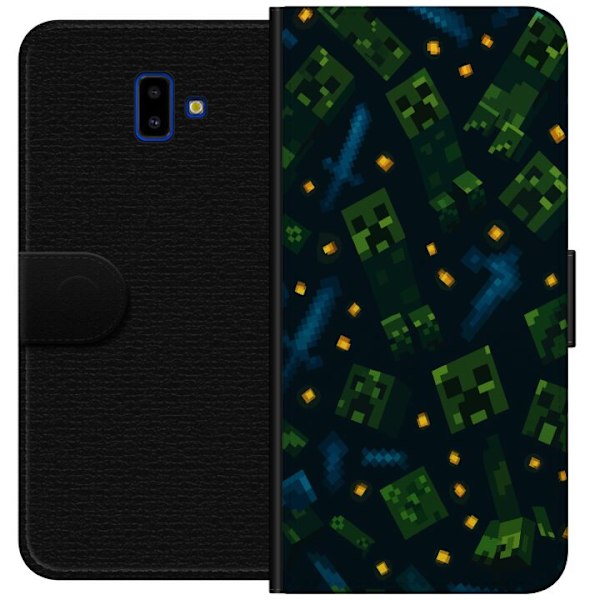 Samsung Galaxy J6+ Lompakkokotelo Minecraft Dungeons Mob