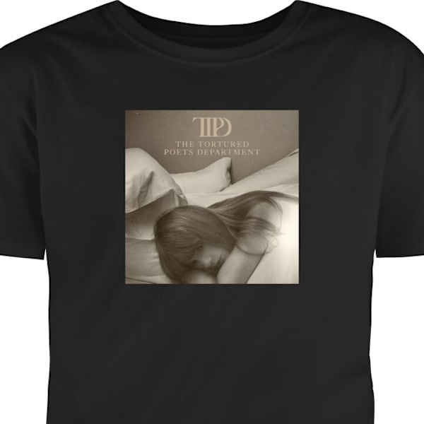 T-paita Aikuisille | Klassinen Aikuisten T-paita Taylor Swift musta XL