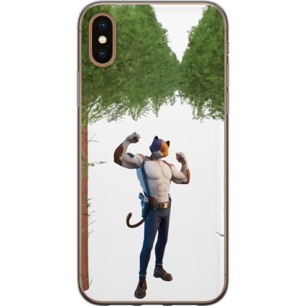 Apple iPhone XS Max Gennemsigtig cover Fortnite - Meowscles