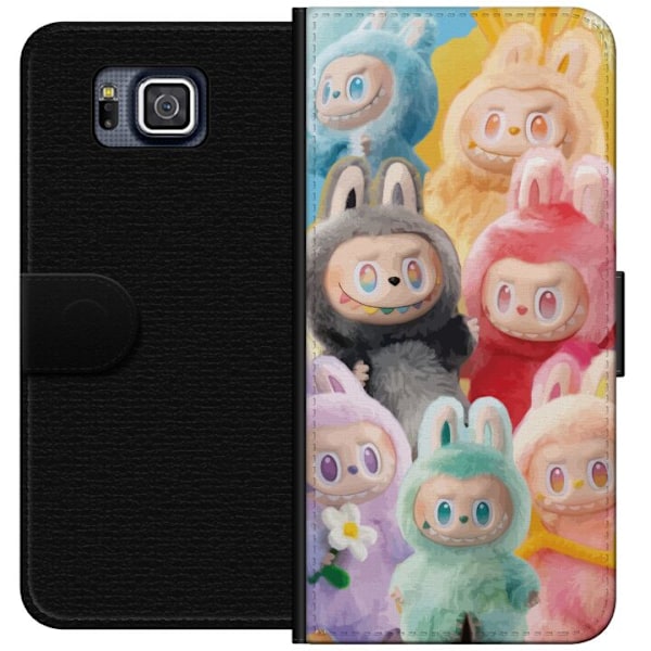 Samsung Galaxy Alpha Plånboksfodral Labubu Sketch Style – Handritat monster i tusch
