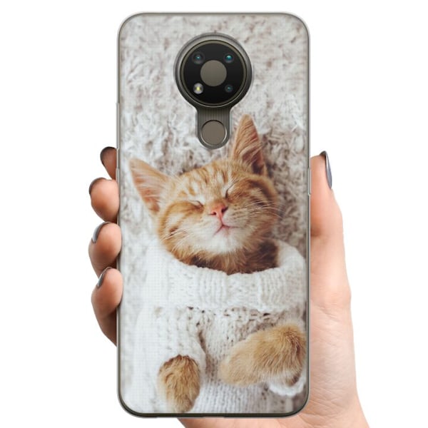 Nokia 3.4 TPU Matkapuhelimen kuori Kitten Neule