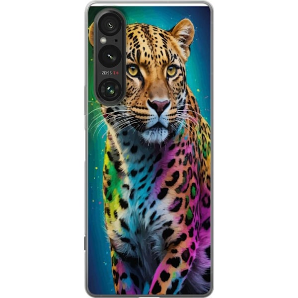 Sony Xperia 1 V Genomskinligt Skal Leopard