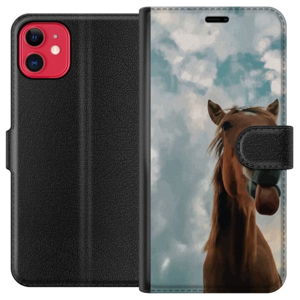 Yhteensopiva Lompakkokotelo Apple iPhone 11 Hevonen