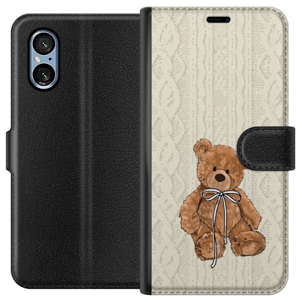Sony Xperia 10 VI Lommeboketui Liten Bamse – klassisk bamse i enkel design