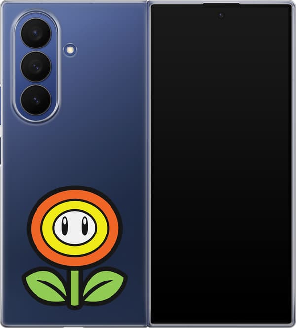 Kompatibelt Mobilskal till Samsung Galaxy Z Fold7 Eldblomma - Orange motiv med orange eldblomma. orange