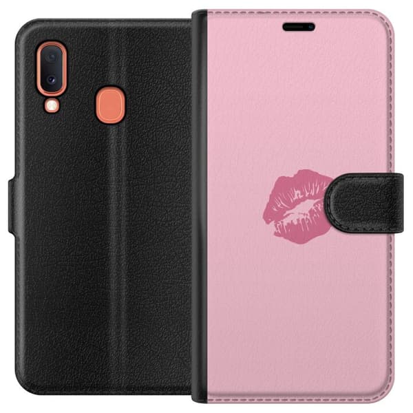 Kompatibelt Plånboksfodral till Samsung Galaxy A20e Puss
