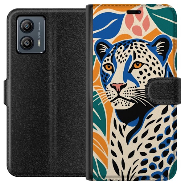 Motorola Moto G53 Lommeboketui Majestetisk Leopard