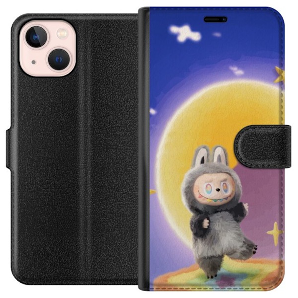 Apple iPhone 13 Lommeboketui Labubu Neon Pop - Neonfarget pop