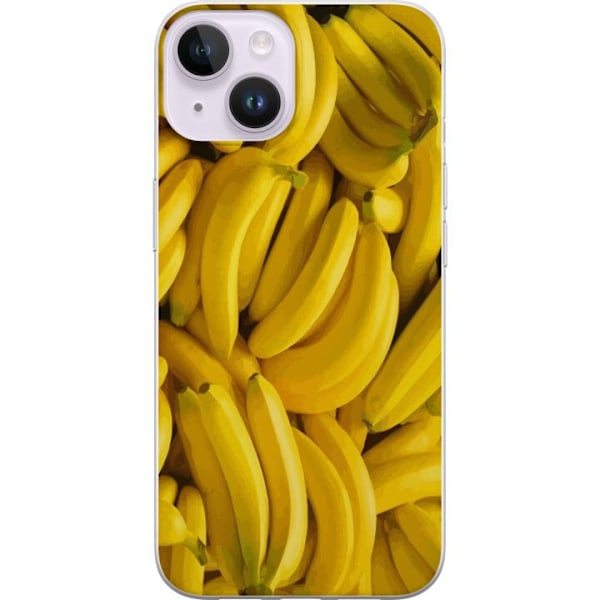 Apple iPhone 14 Plus Genomskinligt Skal Banana Pattern – lek