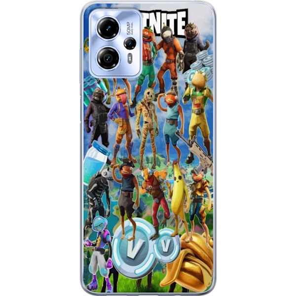 Motorola Moto G13 Läpinäkyvä kuori Fortnite