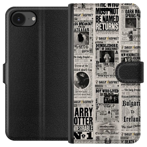 Apple iPhone 16e Lompakkokotelo Harry Potter Lehti
