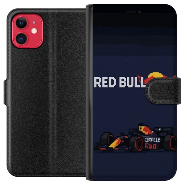Kompatibel Tegnebogsetui til Apple iPhone 11 Pixelracer i retrostil sort