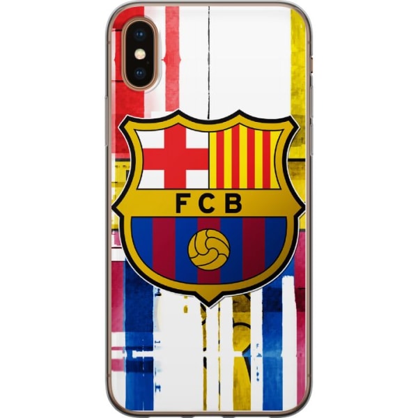 Apple iPhone XS Gennemsigtig cover FC Barcelona