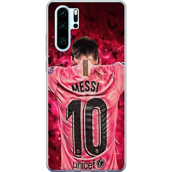 Huawei P30 Pro Läpinäkyvä kuori Messi Jalkapallo Barcelona Argentiina Motivoiva Legendaarinen Pelaaja FC Barcelona Numero 10 Urheilu Jalkapallo