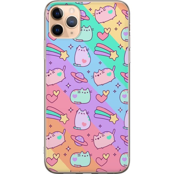 Apple iPhone 11 Pro Max Genomskinligt Skal Unicorn Katt