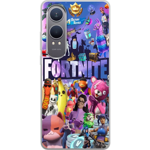 OnePlus Nord CE4 Lite Läpinäkyvä kuori Fortnite Hahmot Peliteema Ikonit Peli Suunnittelu Suosittu Taistelurojalainen Lapset Pelihahmojen Teema