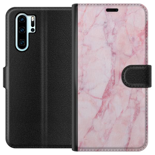 Kompatibel Tegnebogsetui til Huawei P30 Pro Marmor