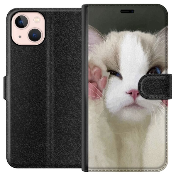 Apple iPhone 13 Lommeboketui Katt