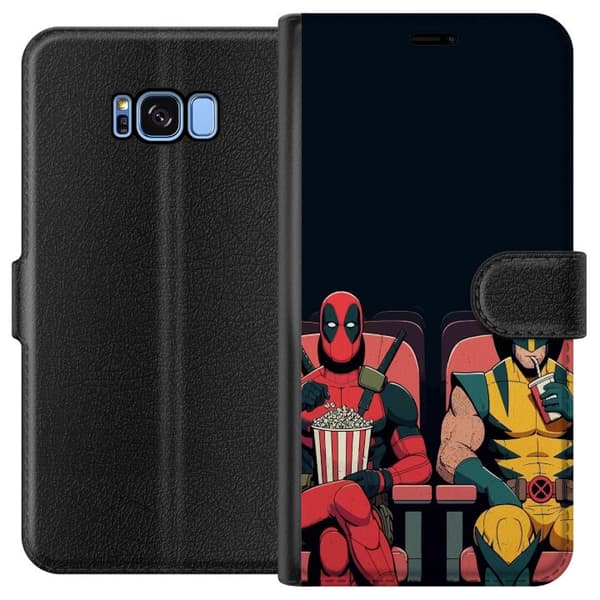Kompatibelt Plånboksfodral till Samsung Galaxy S8 Deadpool & Wolverine