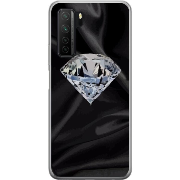 Huawei P40 lite 5G Genomskinligt Skal Silke Diamant