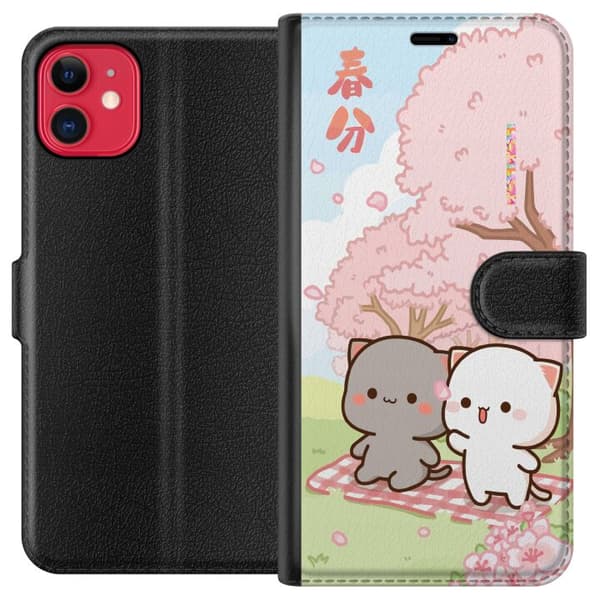 Kompatibel Tegnebogsetui til Apple iPhone 11 Kawaii Sommer