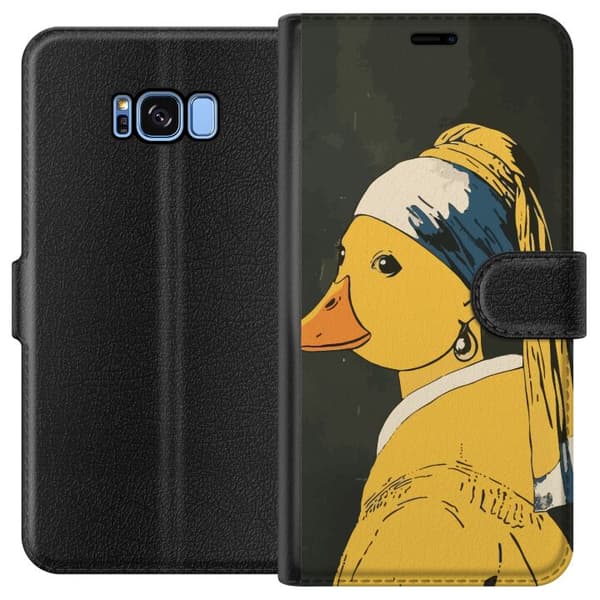 Kompatibelt Plånboksfodral till Samsung Galaxy S8 Stylish Duck