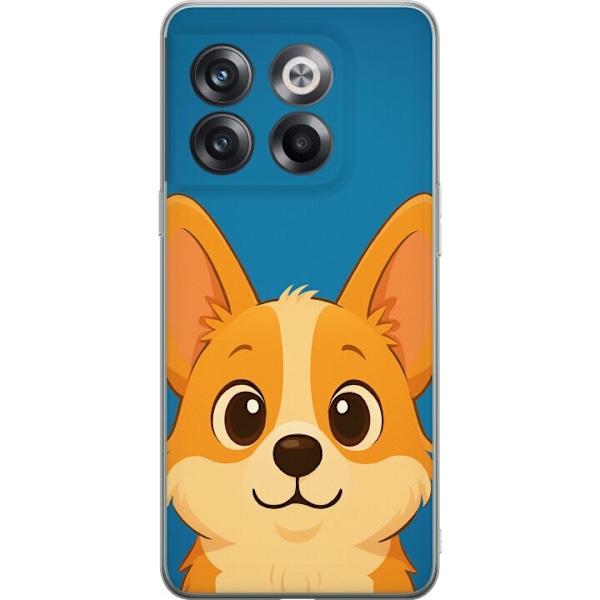 OnePlus 10T Läpinäkyvä kuori Hello Corgi