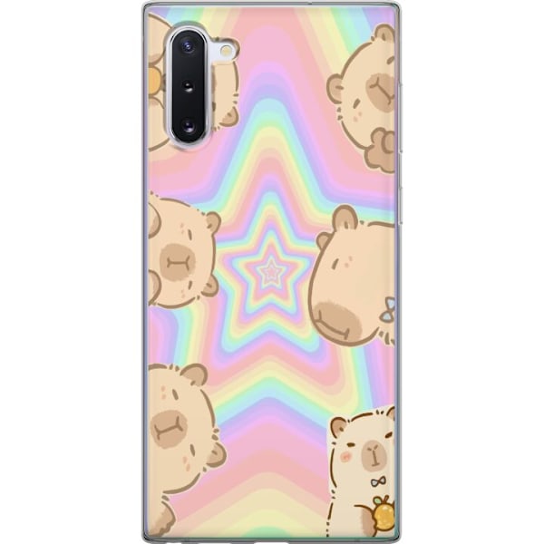 Samsung Galaxy Note10 Läpinäkyvä kuori Kawaii Capybara Gala