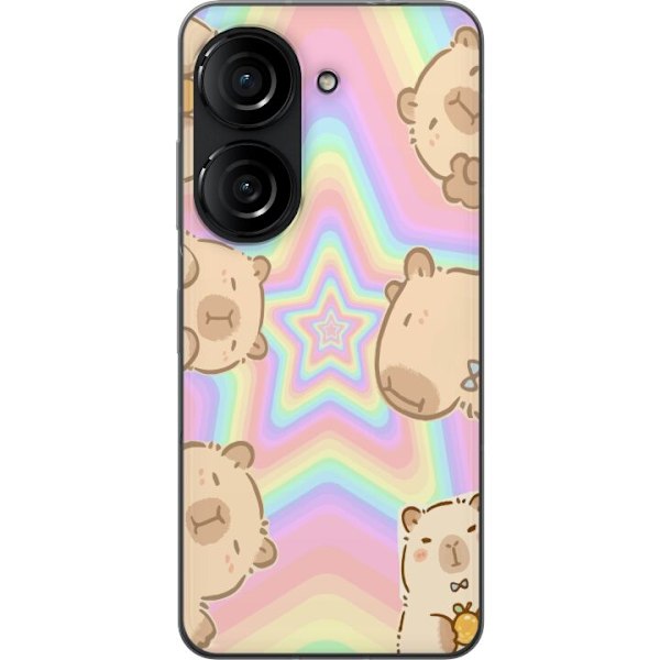 Asus Zenfone 10 Gjennomsiktig deksel Kawaii Capybara Galaxy S