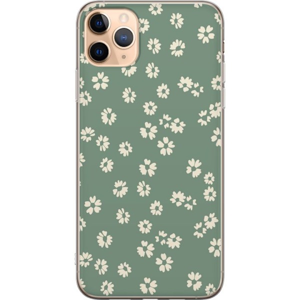Apple iPhone 11 Pro Max Genomskinligt Skal Blomsterdröm – färgglatt blommönster