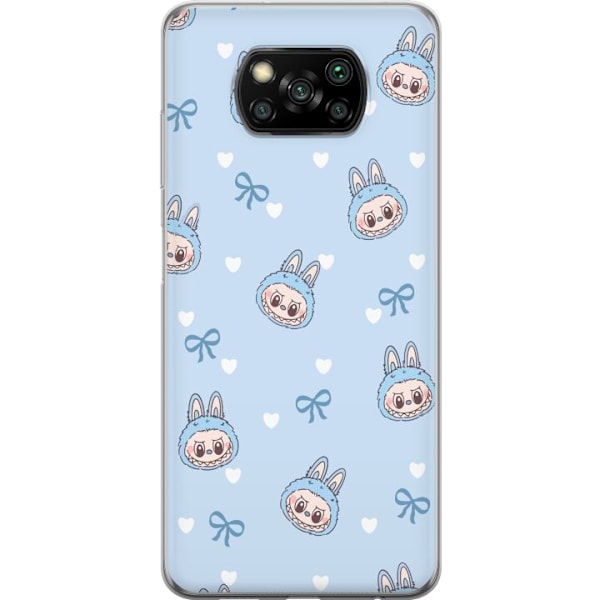 Xiaomi Poco X3 NFC Läpinäkyvä kuori Labubu Tuli Henki