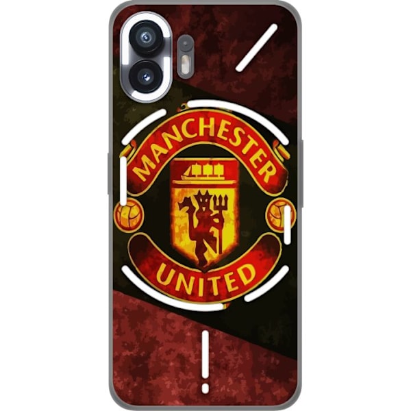 Nothing Phone (2) Gennemsigtig cover Manchester United