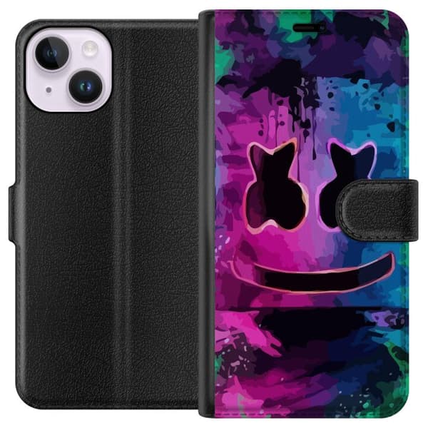 Kompatibel Tegnebogsetui til Apple iPhone 14 Marshmello Fortnite