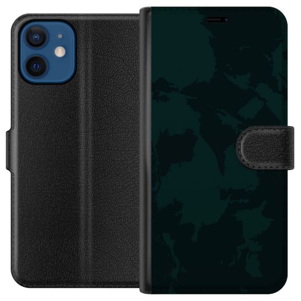 Kompatibelt Plånboksfodral till Apple iPhone 12 mini Grönt.