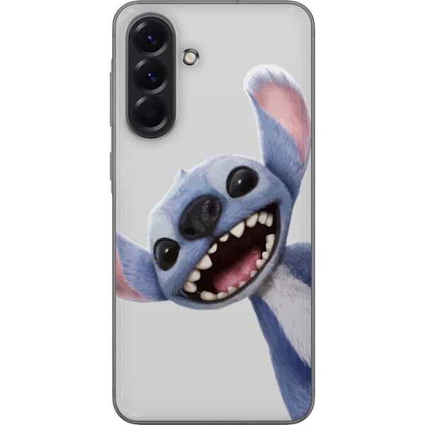 Samsung Galaxy A56 Genomskinligt Skal Stitch i Fart – Kawaii