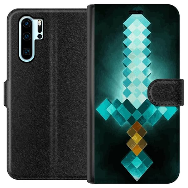 Kompatibelt Lommeboketui til Huawei P30 Pro Minecraft sverd
