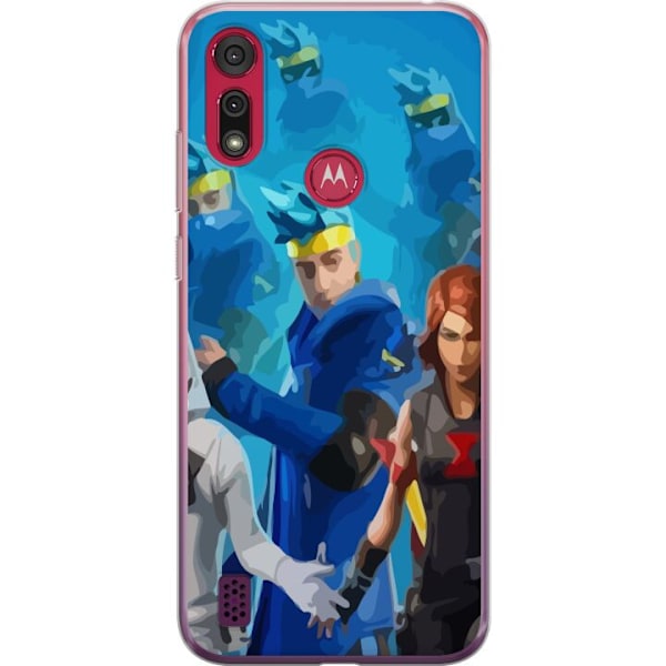 Motorola Moto E6s (2020) Läpinäkyvä kuori Fortnite