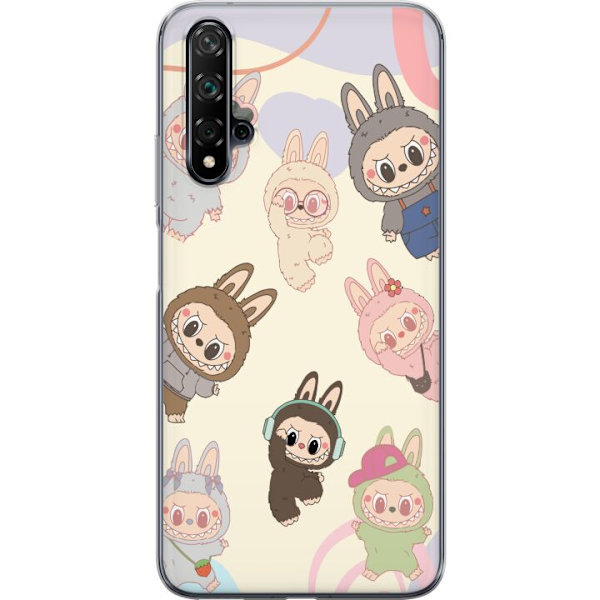 Huawei nova 5T Läpinäkyvä kuori Labubu Pop Mart Kokoelma Motiivi Figuuri Kokoelma Suunnittelu Suosittu Taidelelu Pop Mart Luova Graafinen