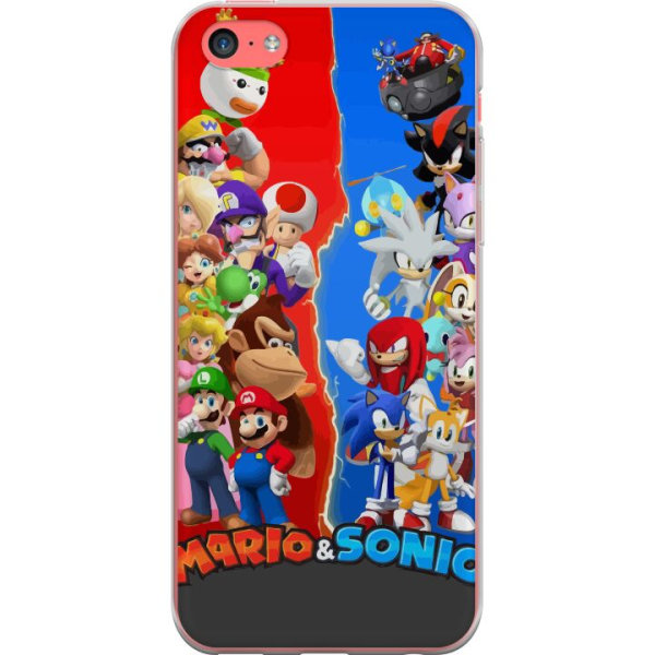Apple iPhone 5c Gjennomsiktig deksel Super Mario