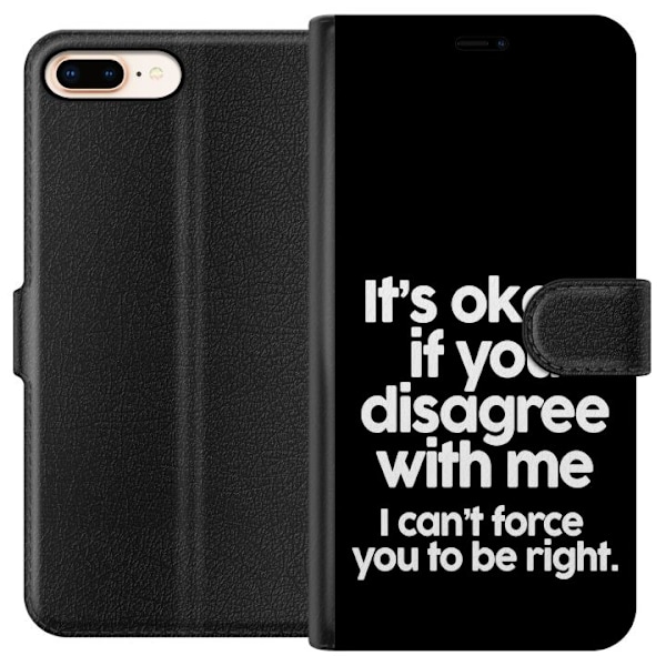 Apple iPhone 8 Plus Plånboksfodral Text