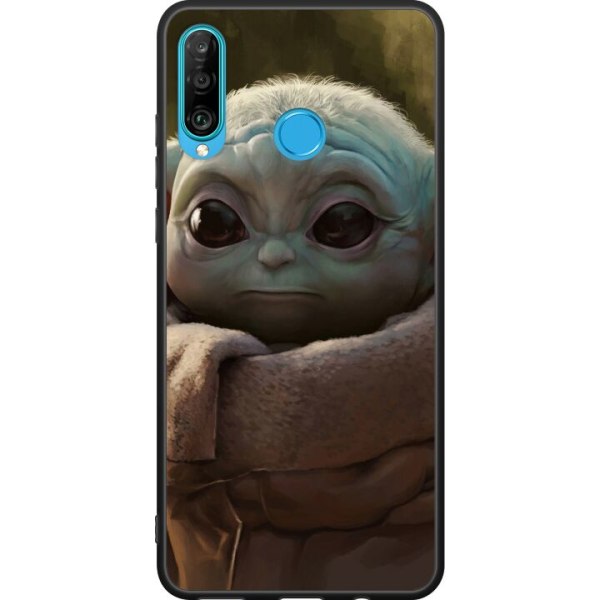 Huawei P30 lite Musta kuori Baby Yoda
