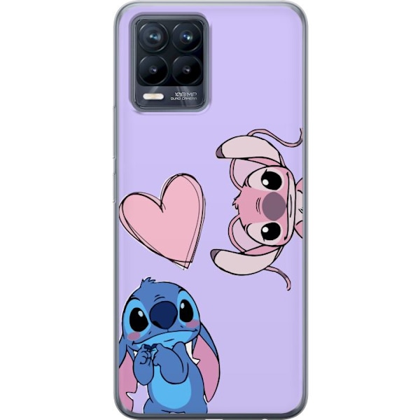 Realme 8 Läpinäkyvä kuori Stitch Mode