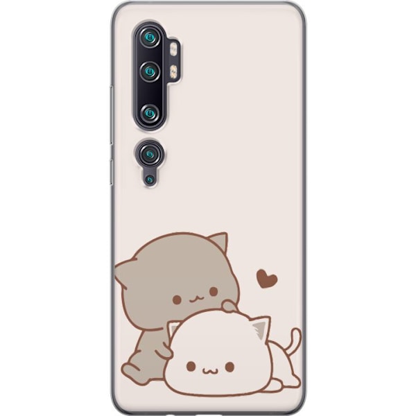 Xiaomi Mi Note 10 Pro Läpinäkyvä kuori Kawaii Söpö Kissat