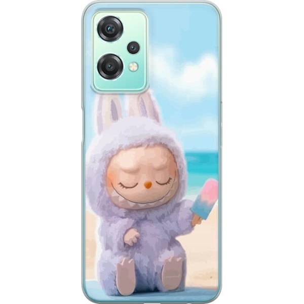 OnePlus Nord CE 2 Lite 5G Gennemsigtig cover Labubu Lyserød Stemning