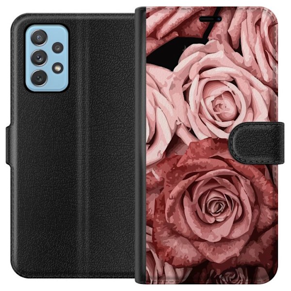 Samsung Galaxy A52 5G Plånboksfodral Rosor