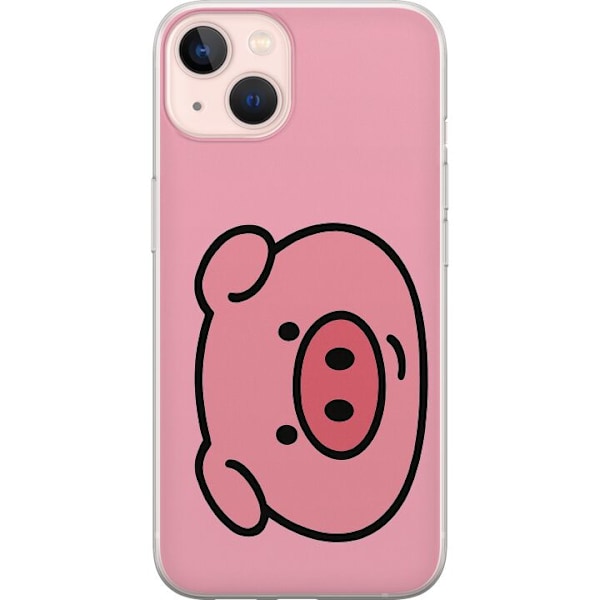 Apple iPhone 13 Genomskinligt Skal Kawaii Piggy